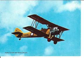 Avro Tutor 1931   - lentokonepostikortti postikortti   kulkematon