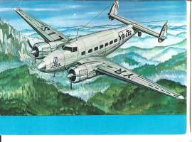 Lockheed L - 14 lentokonepostikortti postikortti   kulkematon