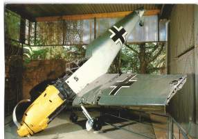 Messerschmitt Bf 109 E lentokonepostikortti postikortti   kulkematon
