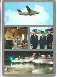 DDR Interflug  lentokonepostikortti  postikortti   kulkematon