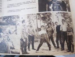 Suomen Kuvalehti 1943 nr 39, 25. syysk., kansikuva SS-vapaaehtoisten sankarihautajaiset Hietaniemessä, V.E. Tuompo,Mihaila &amp; Mari Mokeinen, Mottikaikuja Karhulasta