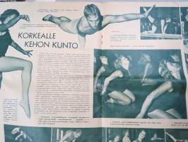 Kuluttaja 1958 nr 45, Kansikuva Wäinö Aaltonen / Taiteilijaliitto 1958, Lihankäyttö kotitaloudessa, Korkealle kehon kunto, mainoksia, ym.
