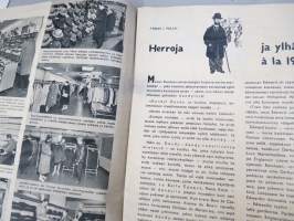 Aika ja Mies 1958 nr 1 -Kuusinen Oy asiakaslehti / miestenmuotilehti