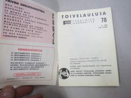 Toivelauluja 78 -popular songs