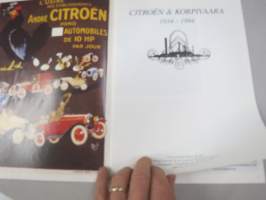 Citroën &amp; Korpivaara 1934-1994 60 vuotta -historiikki, esittelee eri saavutuksia