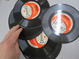 Univox Interprint Tonkort - Disco 1-8 Espanol -espanjan kielen kielikurssin singlelevyt, käyttämätön setti