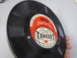 Univox Interprint Tonkort - Disco 1-8 Espanol -espanjan kielen kielikurssin singlelevyt, käyttämätön setti