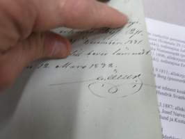 Saantitodistus, G. Öller todistaa saaneensa Kokolan maistraatista Keisarilllista postilaitosta koskevat säännöt 31.12.1831 -asiakirja, ruotsinkielinen