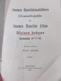 Nuorisoseuraliikkeen 25-wuotismuisto. Kokousten selontekoja