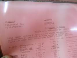ANT Tupakka - SOK Koulupalvelu oppivälinesarja tupakoinnin vastaiseen kampanjaan 1973 -erikoiset havaintovälineet ja selostukset mm. hyönteisten  lamauttamisesta...