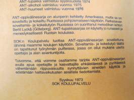 ANT Tupakka - SOK Koulupalvelu oppivälinesarja tupakoinnin vastaiseen kampanjaan 1973 -erikoiset havaintovälineet ja selostukset mm. hyönteisten  lamauttamisesta...