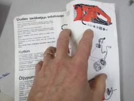 Raket 70 moottorisaha käyttöohjekirja