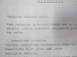 McCulloch  huoltotietoja &amp; ohjeita
