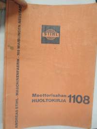 Stihl 1108 moottorisaha huoltokirja