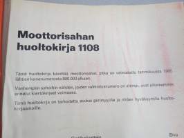 Stihl 1108 moottorisaha huoltokirja