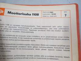 Stihl 1108 moottorisaha huoltokirja