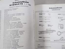Briggs &amp; Stratton 4-tahtimoottorit 2-18 hv Hintaluettelo 1982 + kuvastoja ym.