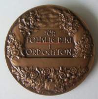 Evert Taube    / Visans Vänner 1940 perustaja ( Tore Strindberg )  S&amp;Co mitali ,   taidemitali  55 mm