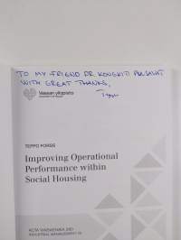 Improving Operational Performance within Social Housing (tekijän omiste)
