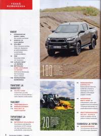 Koneviesti 12/2021. Teemana koneurakointi. 4x4 pakettiautot, Minikaivuukoneet. Valtra 235D. Konerahoitus. Ponsse K101 ja K111, Isuzu D-Max vs. Toyota Hilux