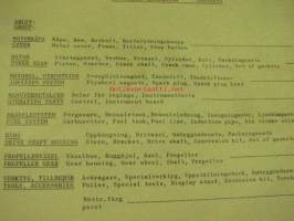 Archimedes Penta 40 (B juni 1970) Reservdelslista Spare parts list -varaosaluettelo