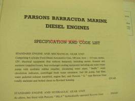Parsons Barracuda Marine Diesel Engines -myyntiesite