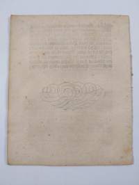 Sweriges rikes ständers förening och bewillning, til 1719 åhrs allmänne contribution, daterad Stockholm den 22 maij anno 1719