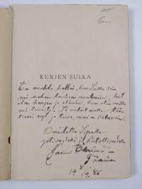 Kurjen sulka (signeerattu, tekijän omiste)