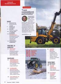 Koneviesti 5/2023. Parivertailussa Cat 908 ja Volvo L35G. Telaston kunnon arviointi.