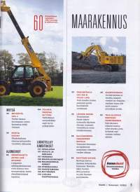 Koneviesti 5/2023. Parivertailussa Cat 908 ja Volvo L35G. Telaston kunnon arviointi.