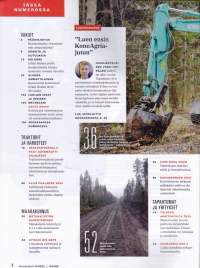 Koneviesti 14/2023. Metsävarustelu kaivukoneeseen; Hitachin ja Casen uutuudet; Traktorivertailu - Automaattiohjaukset