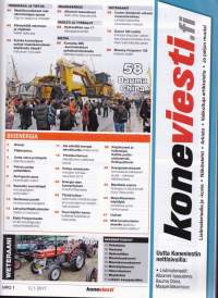 Koneviesti 1/2017. Bioenergia -numero. Maatilan generaattorit. Teemana mittaus ja paikannus.
