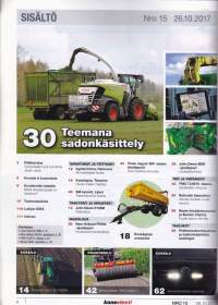 Koneviesti 15/2017. Teemana maasto- ja hyötyajoneuvot. Lumilingot. Vuoden 2018 kelkkamallisto.