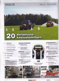 Koneviesti 4/2016. Äkeet, painepesurit. Teemana huolto ja korjaus.