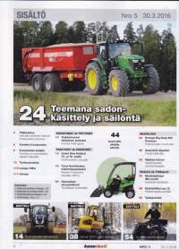 Koneviesti 5/2016. Raskaskoneviesti. Kauhanpyörittäjät: Tela-alustaiset kaivukoneet
