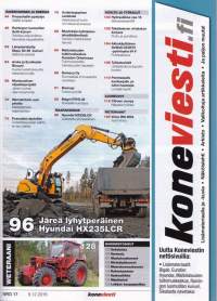 Koneviesti 17/2016. Isot akkuporakoneet. Teemana rakentaminen.