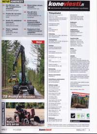 Koneviesti 7/2020. Kurottajat; Nelivetoiset pick-up -autot; Akkuruohonleikkurit. Mukana Metsäkoneviesti