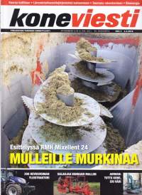 Koneviesti 2/2016. Mukana Bioenergia -osio (50 sivua). Apevaunut ja -sekoittimet. Teemana rakentaminen.