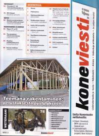 Koneviesti 2/2016. Mukana Bioenergia -osio (50 sivua). Apevaunut ja -sekoittimet. Teemana rakentaminen.