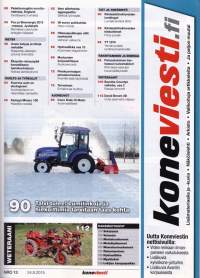 Koneviesti 13/2015. Mukana Kylvökoneet, paalaimet, renkaat ja telat, huolto &amp; korjaus