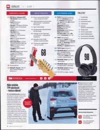 Tekniikan Maailma  4/2017. Talviauto 2017. Vertailussa Bluetooth-kuulokkeet.