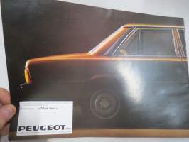 Peugeot 505 1980 -myyntiesite / sales brochure