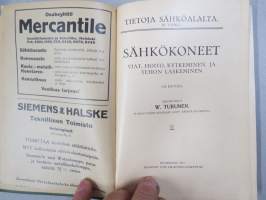Sähkökoneet - viat, hoito, kytkeminen ja tehon laskeminen (Tietoja sähköalalta. III vihko)