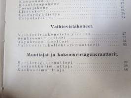 Sähkökoneet - viat, hoito, kytkeminen ja tehon laskeminen (Tietoja sähköalalta. III vihko)