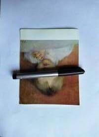 Postikortti Helene Schjerfbeck Rukoileva tyttö  Flickan som ber sin aftonbön1885 Kulkematon