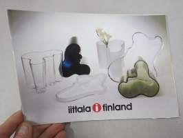 Iittala - Finland -lasisarjat, tuopit, kaatimet -myyntiesite / luettelo, mm Tsaikka, Paula, Kaveri, Avec, Aarne, Gaissa, Kuura, Ultima Thule, Niva, Pallas, Otso, ym.