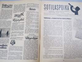 Sotilaspoika 1942 nr 4, Varokaa &quot;varastoitua&quot; kuolemaa, Sotamarsalkan matka 1917 Odessasta Pietariin, Balilla - Avanguardia -italialainen sotilaspoikajärjestö, ym.