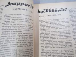 Hurtti Ukko  / Hurttiukko 1944 nr 3 maaliskuu - Suomen sodan  sankaritarinoita, sis. mm. seur. artikkelit / kuvat / mainokset; Upu Ottonen - &quot;Snapparit&quot; hyökkäävät