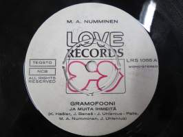 Love Records LRS 1066 A / B - M.A. Numminen; Gramafooni ja muita ihmeitä - Kotiharjun päällä -single-levy