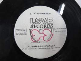 Love Records LRS 1066 A / B - M.A. Numminen; Gramafooni ja muita ihmeitä - Kotiharjun päällä -single-levy